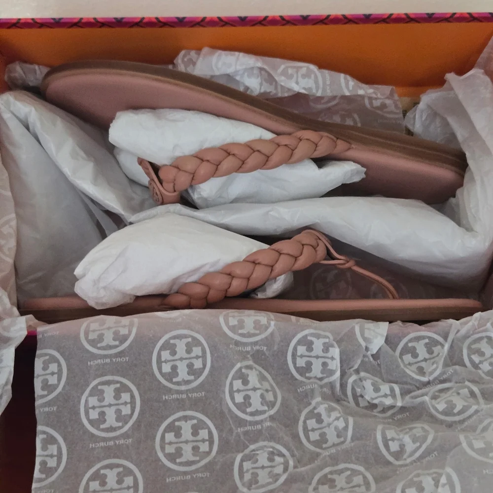 Tory Burch Pink Braided Sandals - Picture 7 of 7